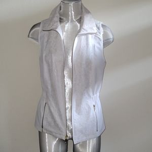 White Vest w/ Gold embellishments